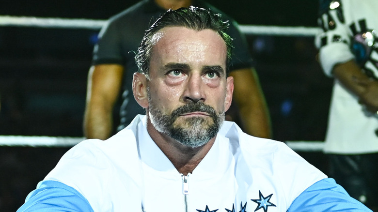 CM Punk waiting for his opponent