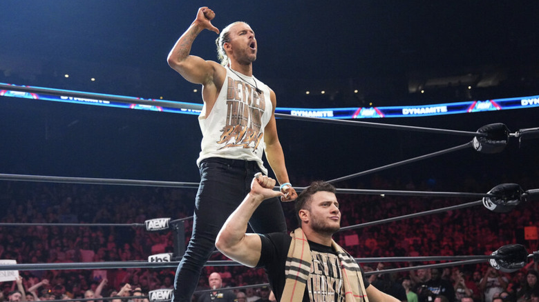 MJF and Adam Cole posing