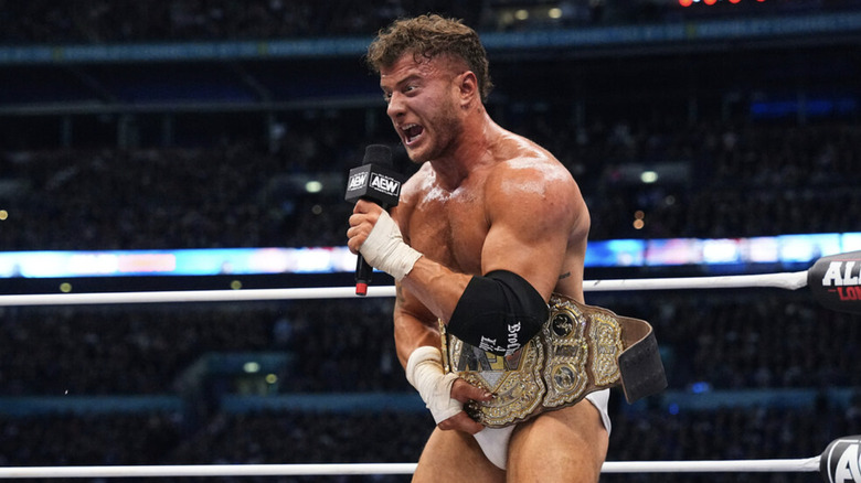 MJF yelling