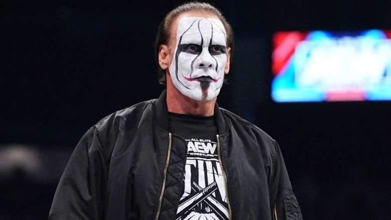 Sting staring ahead