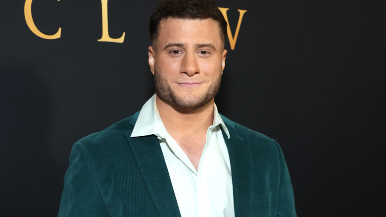 MJF is wearing a green suit