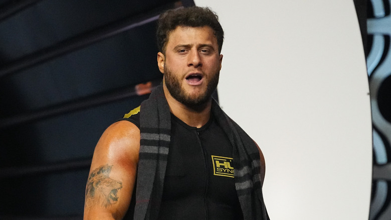 MJF makes his way to the ring before a match on "AEW Dynamite."