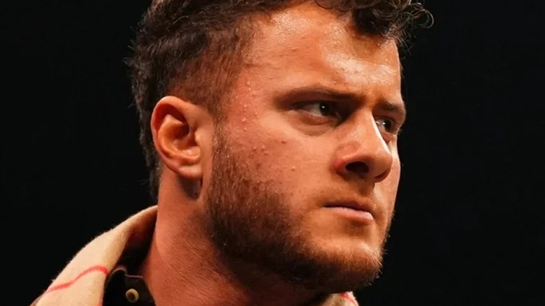 MJF prepares to speak on "AEW Dynamite"