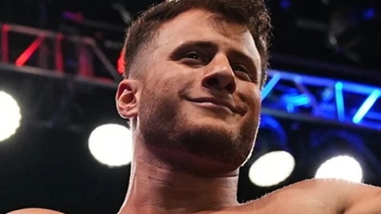 MJF looking away