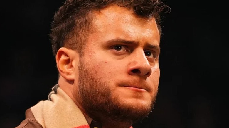 MJF prepares to speak on "AEW Dynamite"