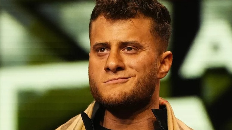 MJF Smirks During A Promo On AEW Dynamite