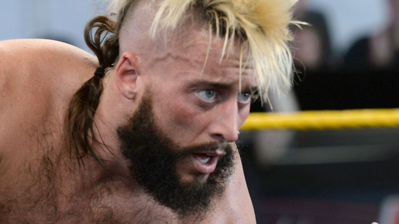 Enzo Amore mid-match in WWE