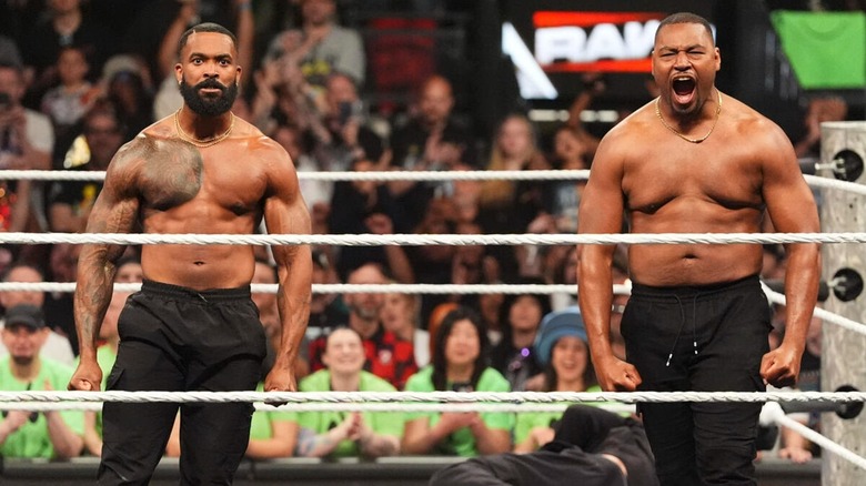 Montez Ford and Angelo Dawkins on WWE Raw