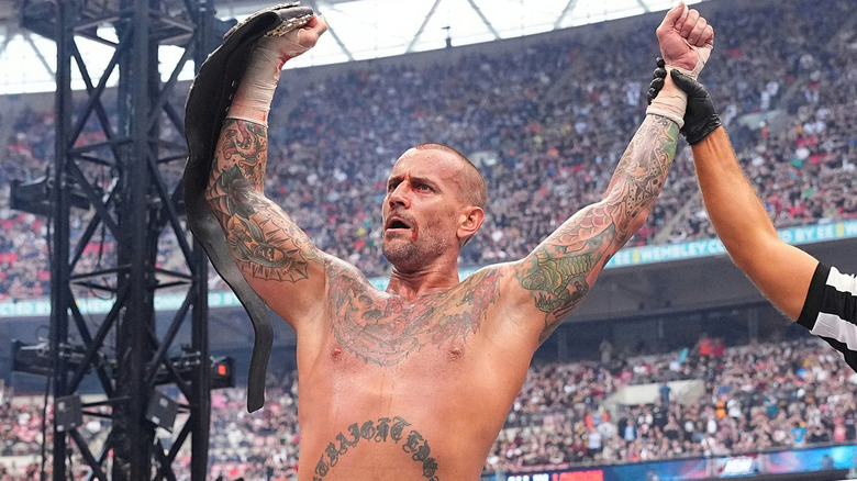 CM Punk posing