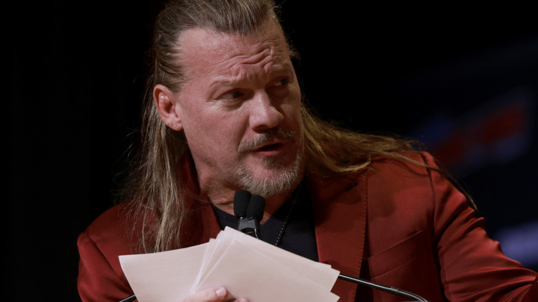 Chris jericho giving a speech