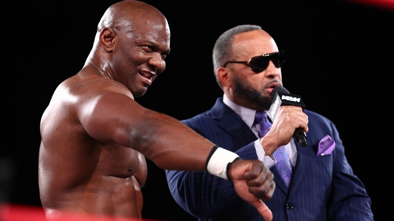 Shelton Benjamin and MVP on AEW Collision