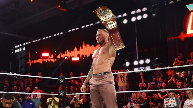 Myles Borne with the NXT North American Championship