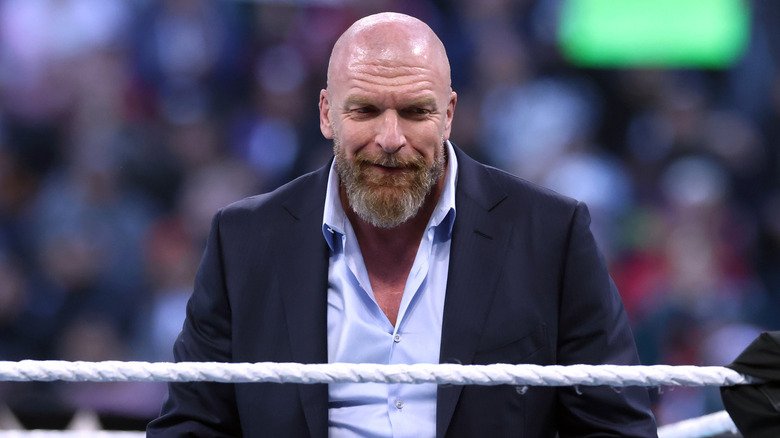 Paul Levesque in a wrestling ring