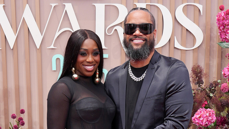 Naomi and Jimmy Uso at the BET Awards