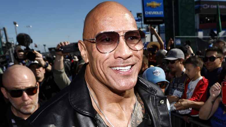 Dwayne Johnson smiling