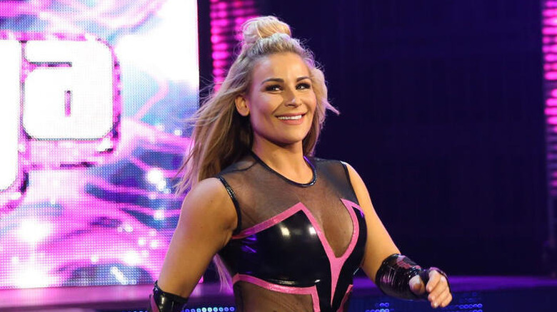 Natalya performing in WWE