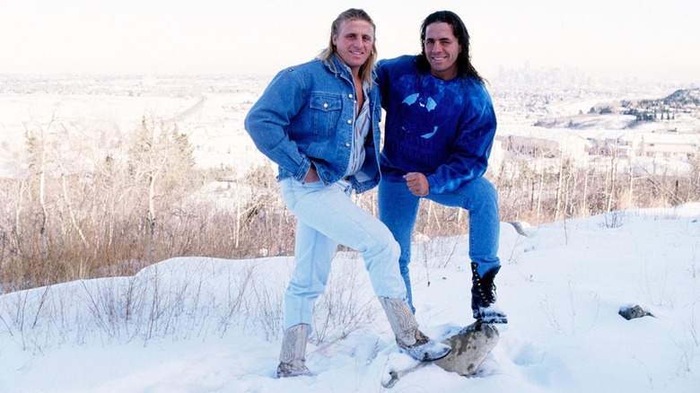 Owen And Bret Hart Posing