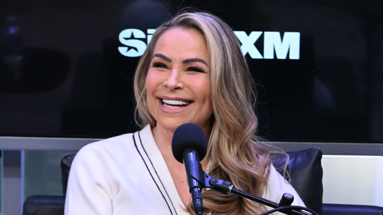 Natalya smiling while on the Nikki & Brie show