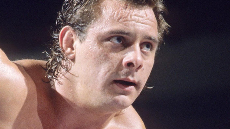 Dynamite Kid staring at opponent