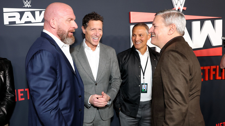 Executives Paul Levesque, Mark Shapiro, Ari Emanuel, and Ted Sarandos