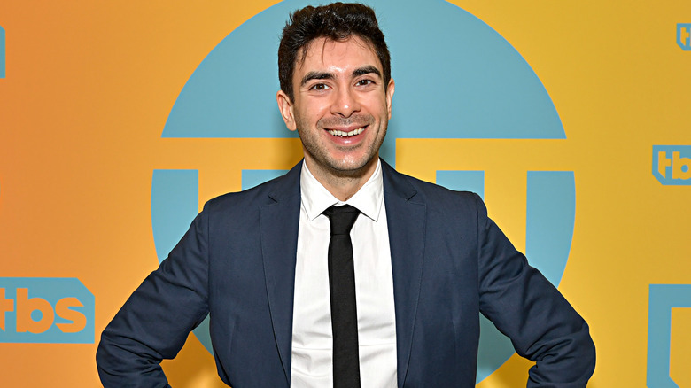 Tony Khan smiles for the camera