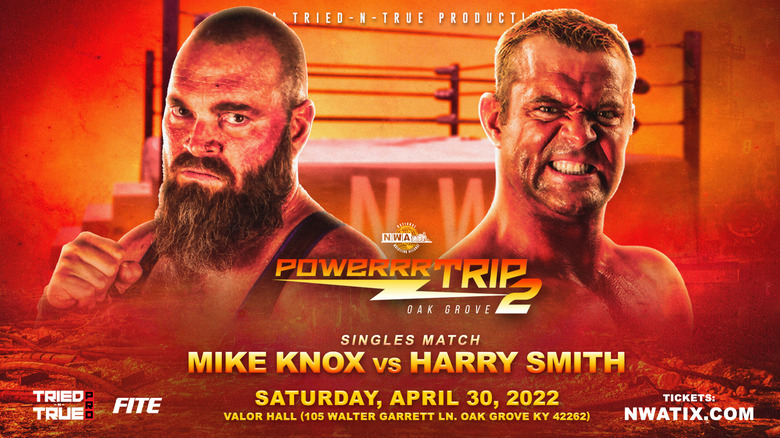 NWA Powerrr Trip 2 Orange and Yellow Poster