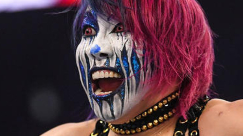 Asuka wearing facepaint