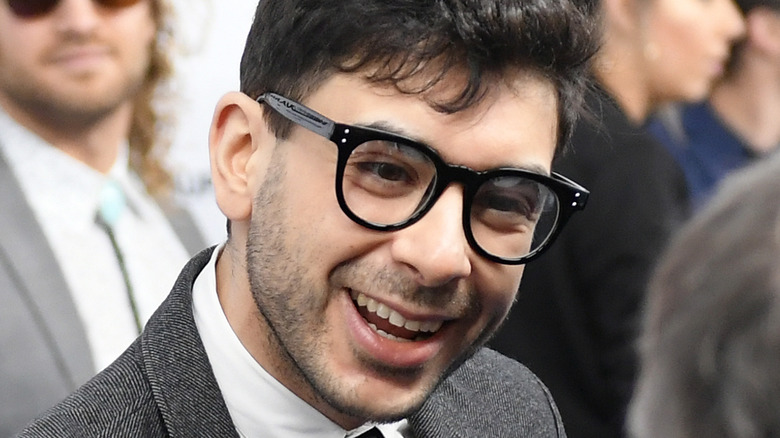 Tony Khan smiling