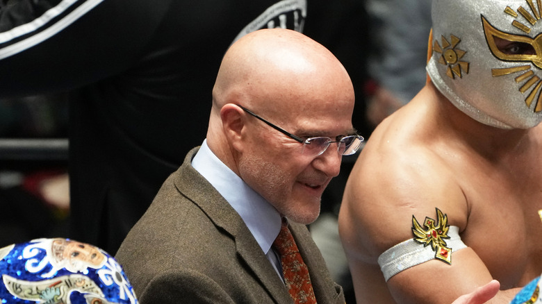 CMLL executive Salvador Lutterroth III in Japan