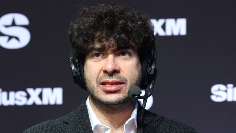 Tony Khan on the headset