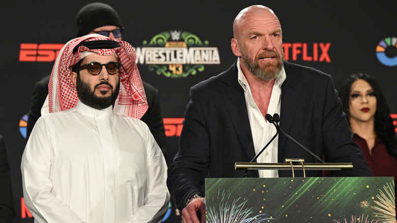 Turki Alalshikh with Triple H