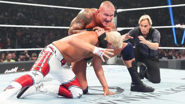 Randy Orton and Cody Rhodes at Sunday Night's Main Event