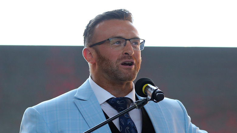 Nick Aldis speaks