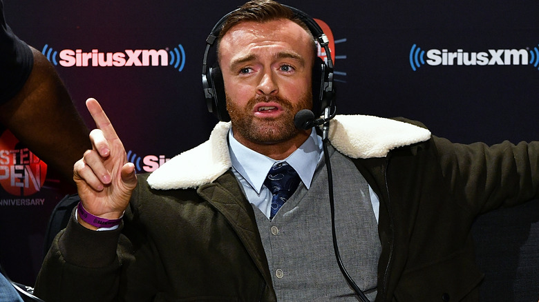 Nick Aldis talking