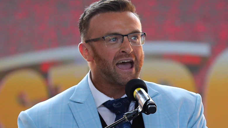 Nick Aldis at a speaking engagement