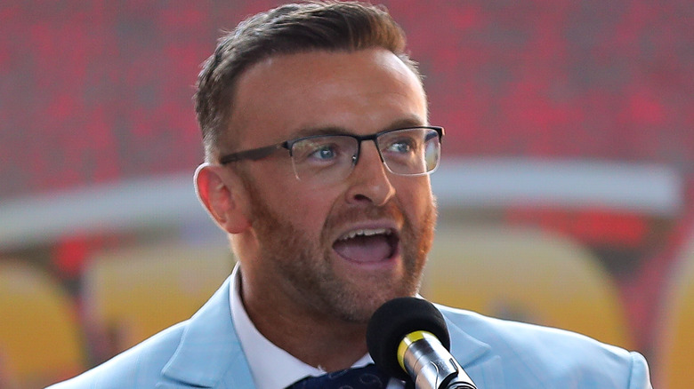 Nick Aldis speaking