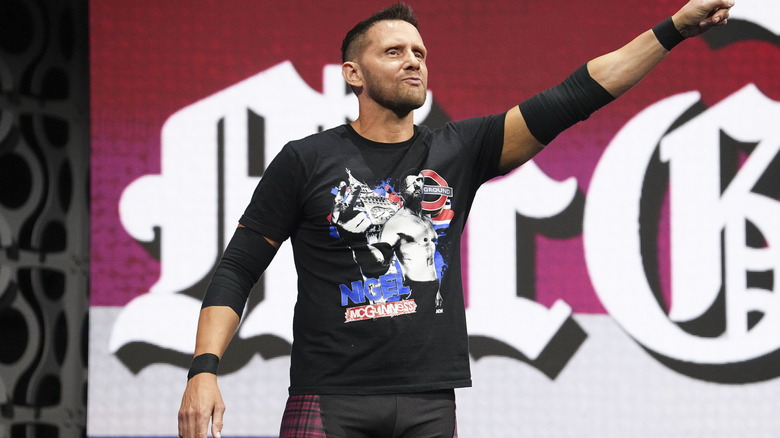 Nigel McGuinness making his entrance