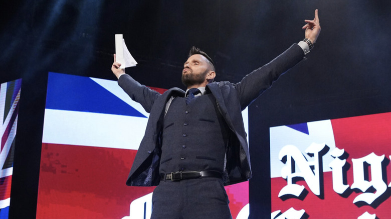 Nigel McGuinness walking to the ring