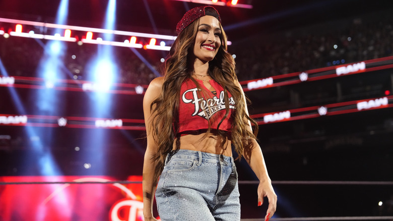Nikki Bella return to Monday Night RAW at PHX Arena on June 9, 2025 in Phoenix, Arizona.