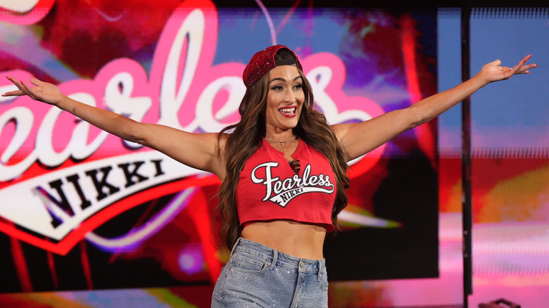 Nikki Bella return to Monday Night RAW at PHX Arena on June 9, 2025 in Phoenix, Arizona.