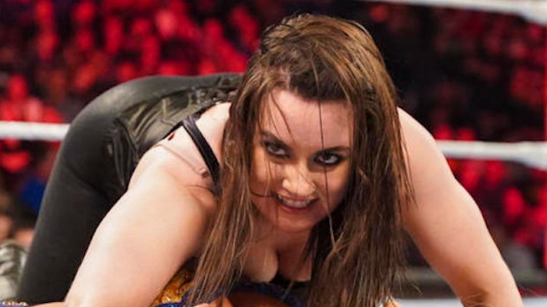 Nikki Cross looking deranged