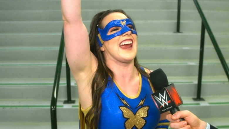 Nikki A.S.H. during a backstage promo, July 2021.