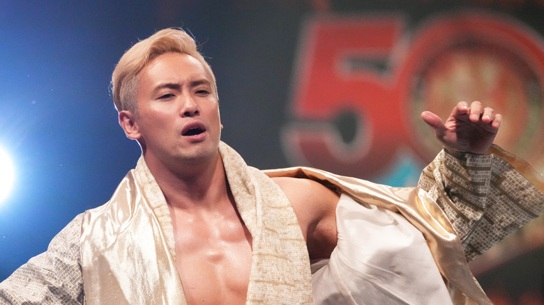 Kazuchika Okada poses