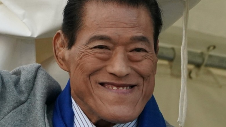 Antonio Inoki grinning