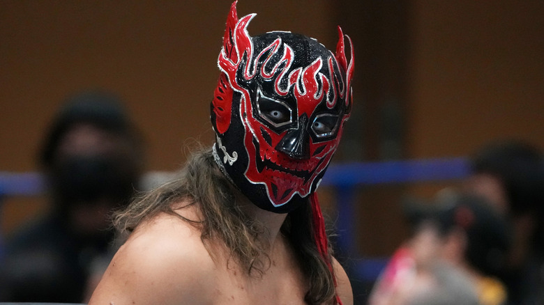 El Desperado looks on during the New Japan Pro-Wrestling at Tosho Arena Anjo on November 08, 2025 in Anjo, Aichi, Japan.