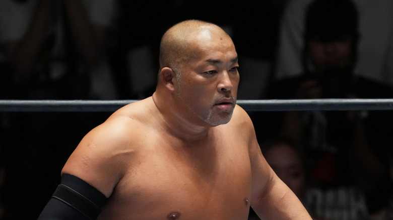 Tomohiro Ishii looking stone faced