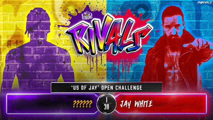 Jay White Yellow/Purple/Red/Blue Poster For NJPW Rivals