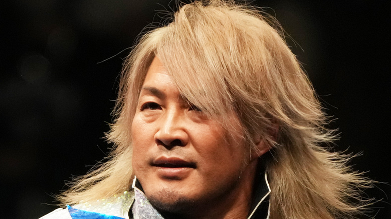 Hiroshi Tanahashi prepares for a NJPW match in 2023