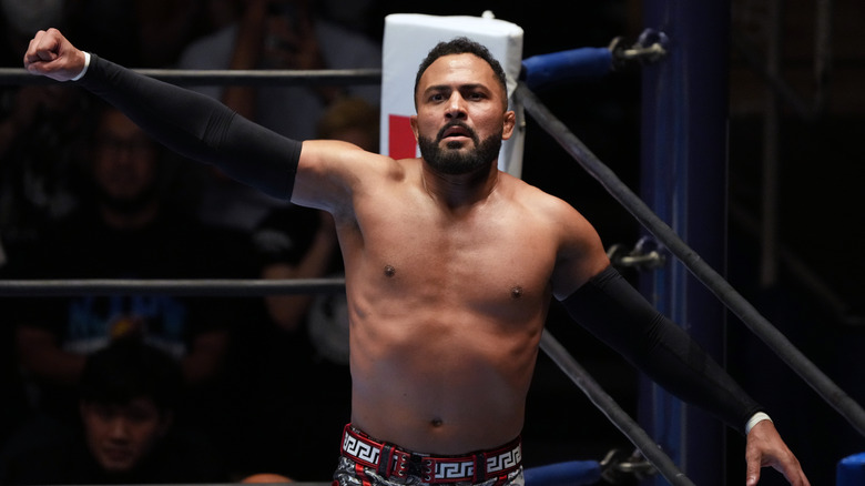 Rocky Romero inside the ring