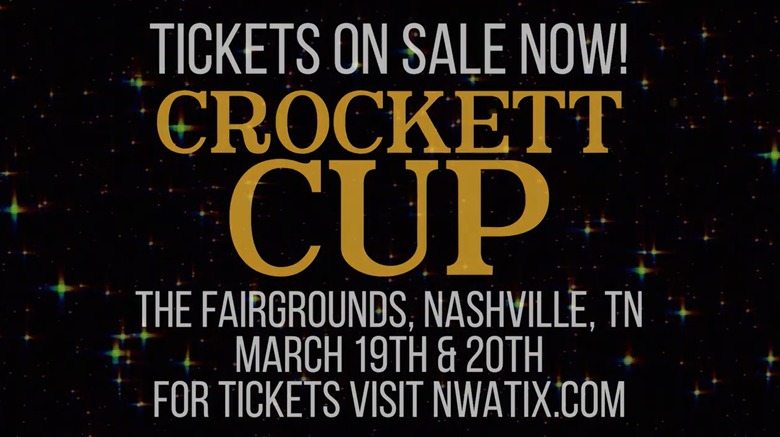 Black and Gold Advertisement for the Crockett Cup